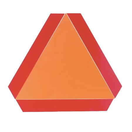 Safety Vehicle Emblem 16 In. x 14 In. Slow Moving Vehicle Emblem, Decal S276.7 SMV DECAL